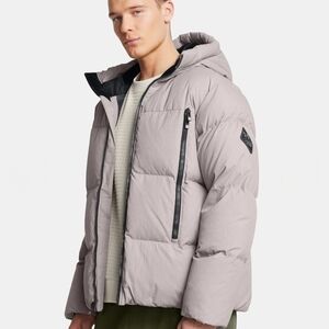 Under Armour Men’s UA Limitless Down Jacket Hooded 700FP Gray Size Small New